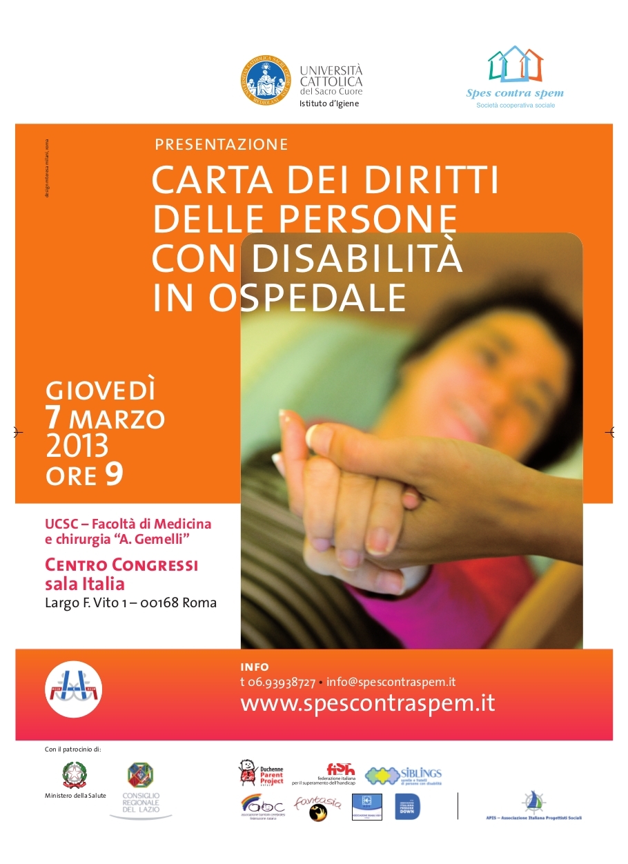 Carta diritti disabili in ospedale